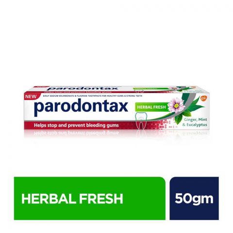 Parodontax Herbal Fresh Ginger, Mint & Eucalyptus Toothpaste, 50g