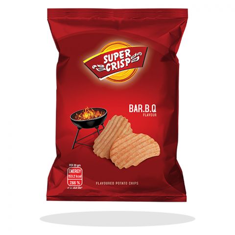 Super Crisp BBQ Crinkled Chips, 25g