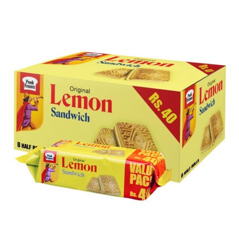 Peek Freans Original Lemon Sandwich, 8-Half Roll Pack