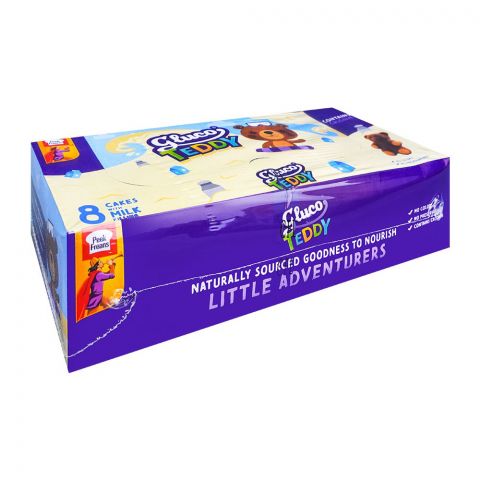 Peek Freans Gluco Teddy Cakes With Milk Filling, 8-Pack