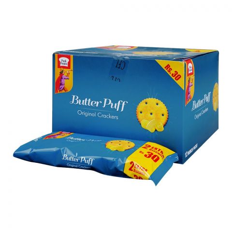 Peek Freans Butter Puff Original Crackers, 12-Munch Pack