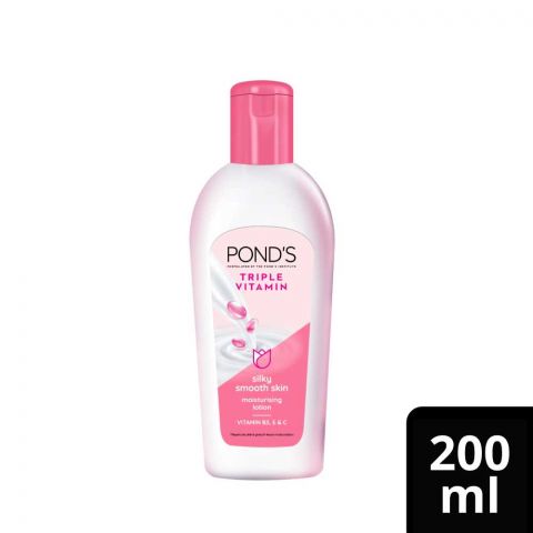 Pond's Triple Vitamin Moisturizing Lotion, Silky Smooth Skin 200ml