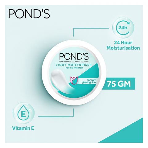 Pond's Light Moisturizer Soft Glowing Skin Cream, 75g