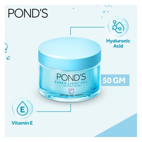 Pond's Super Light Gel, Hydrated Dewy Skin, 50g