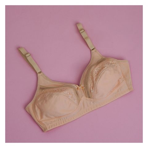 Poppy Everyday Essentials Non-Padded, Wireless Cotton Bra, Versatile & Suitable For Various Occasions, Skin, 03 Bra