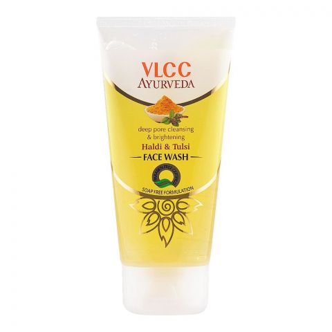 VLCC Ayurveda Deep Pore Cleansing & Brightening Face Wash, Haldi & Tulsi, 150ml