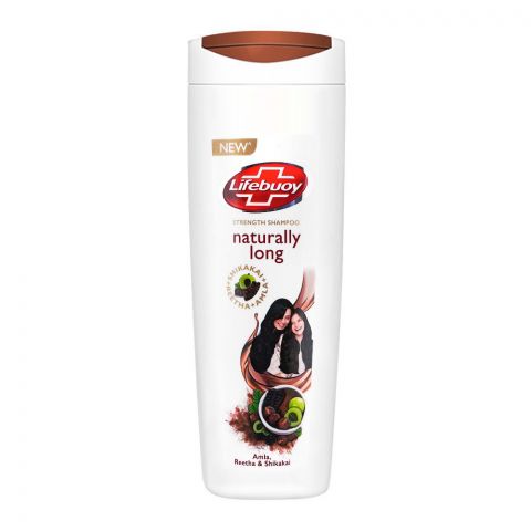 Lifebuoy Naturally Long Strength Shampoo, Amla Reetha & Shikakai, 370ml