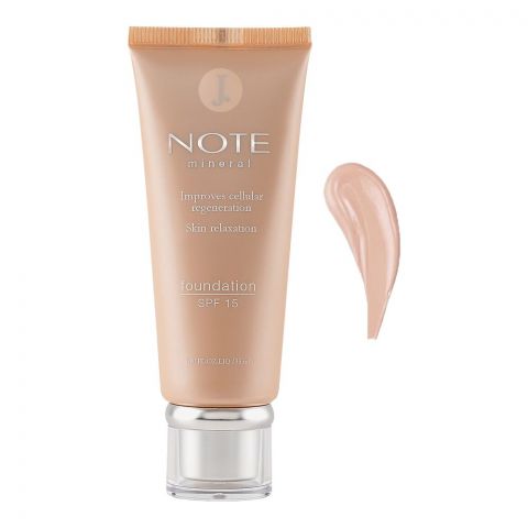 J. Note Mineral Skin Relaxation Foundation, 401, SPF 15, Paraben Free