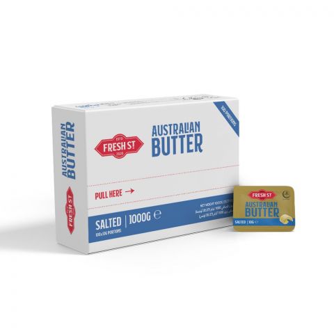 Fresh Street Australian Butter, Salted, 100x10gm Portions Box