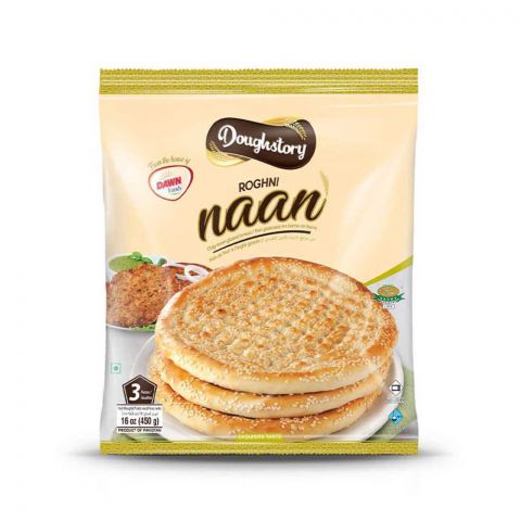 Dawn Doughstory Roghni Naan 3-Pack, 450g