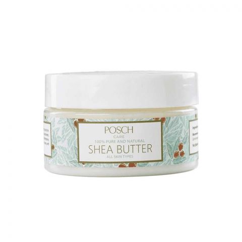 Posch Care 100% Pure And Natural Shea Butter Cream, For All Skin Types, 100ml