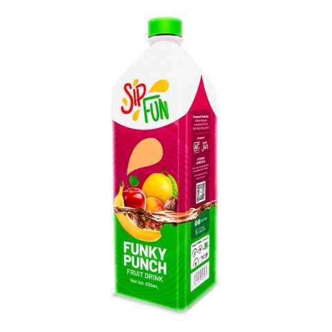 Sip Fun Funky Punch Fruit Drink, 500ml