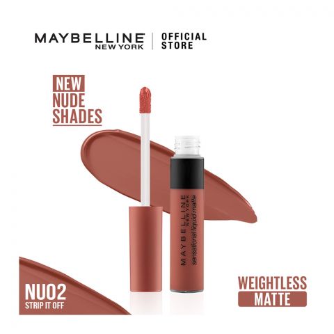 Maybelline Color Sensational Liquid Matte NU02 Strip It Off