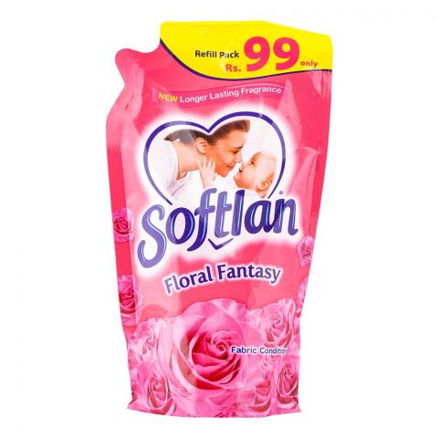 Softlan Fabric Conditioner, Floral Fantasy, Pouch, 600ml