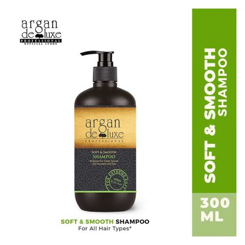 Argan De Luxe Soft & Smooth Shampoo, For Extreme Soft Hair, 300ml