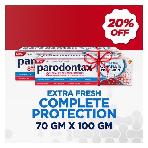Parodontax Extra Fresh Complete Protection Toothpaste 100gm + 70gm Saver Pack