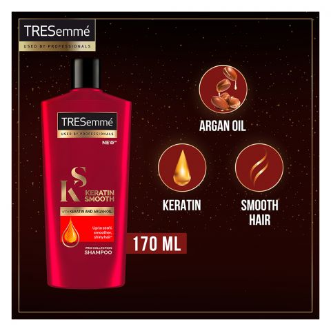 Tresemme Keratin Smooth With Keratin And Argan Oil Pro Collection Shampoo, 170ml