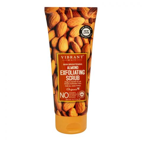 Vibrant Beauty Brightening Exfoliating Almond Scrub, For All Skin Types, 150ml