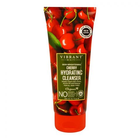 Vibrant Beauty Brightening Hydrating Cherry Cleanser, For All Skin Types, 150ml