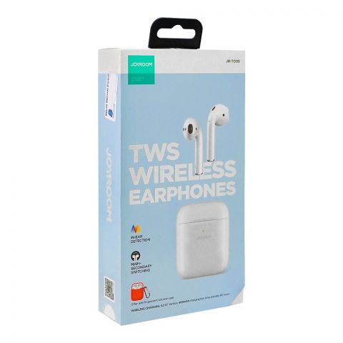 Joyroom TWS Wireless Earphone, White, JR-T03S Air