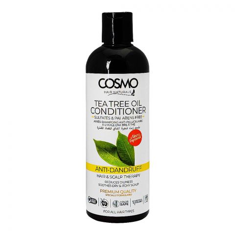Cosmo Hair Naturals Anti-Dandruff Tea Tree Oil Conditioner, Hair & Scalp Therapy, 480ml