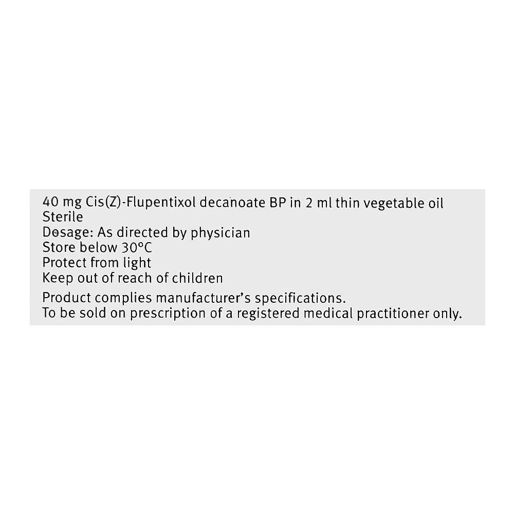 Lundbeck Pharmaceuticals Fluanxol Depot Injection, 40mg/2ml