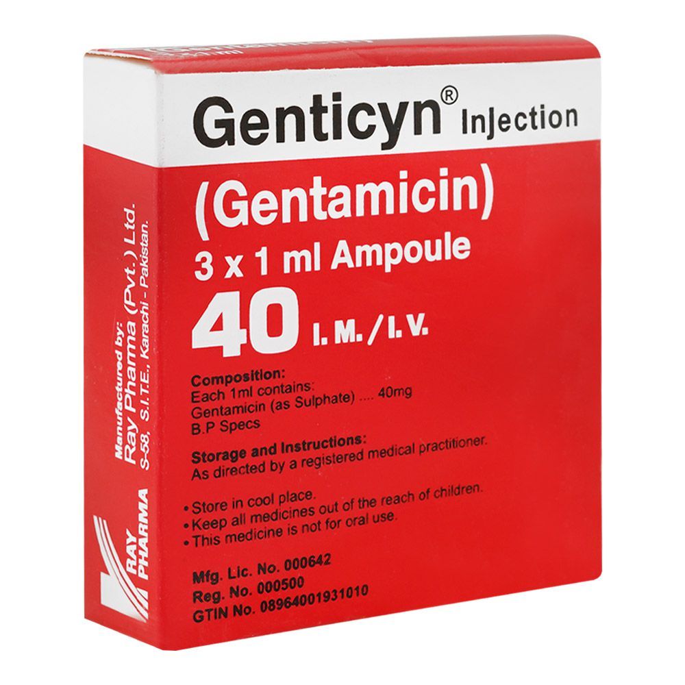 Ray Pharma Genticyn 40 Injection, 3-Pack