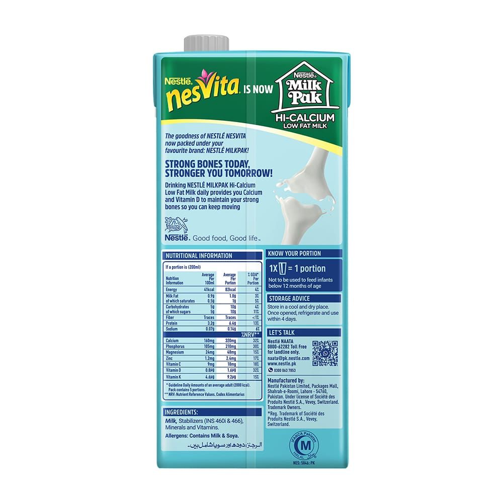 Netivot Milk Buy Nestle Nesvita Low Fat Milk 1000ml Online at Best Price in Pakistan ...
