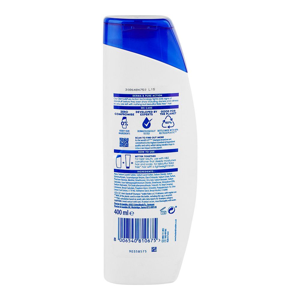 Head And Shoulders Citrus Fresh Daily-Use Anti-Dandruff 2 In 1 Shampoo And Conditioner, 13.5 Fl - Foto 2