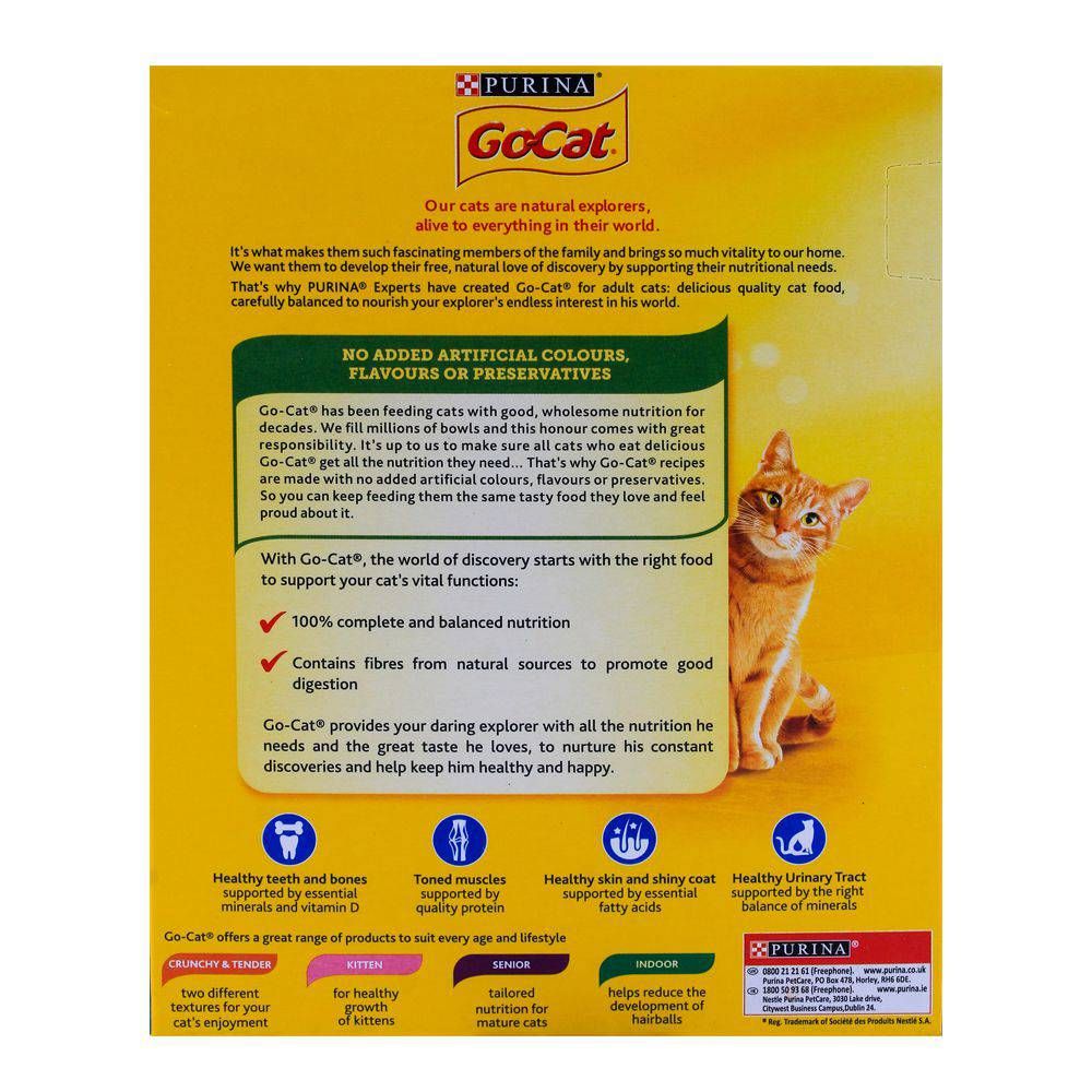 Buy Purina Go-Cat Tuna, Herring Vegetable Cat Food 340g Online