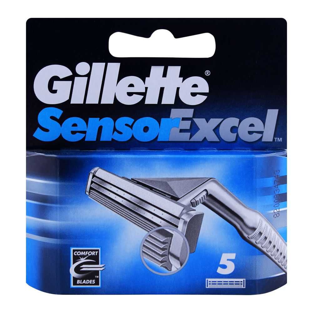 Purchase Gillette Sensor Excel Cartridges, Razor Blades, 5-Pack Online ...