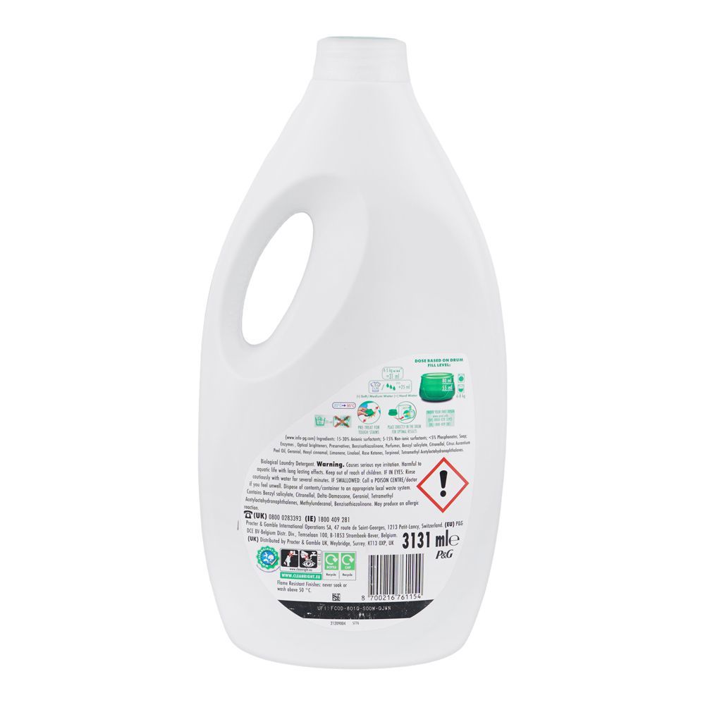 Ariel Original Liquid Cold & Short, XXXL Mega Pack, 3131ml