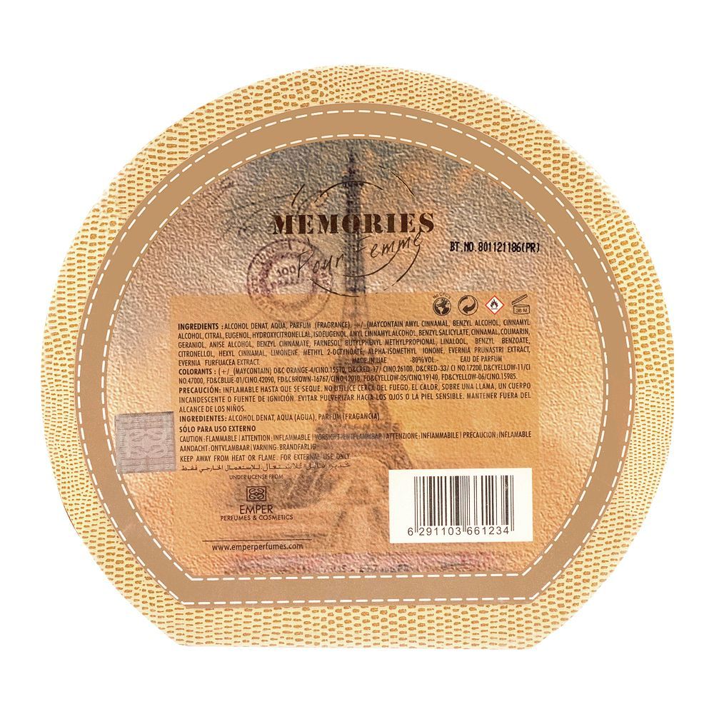 Order Memories Pour Femme Emper EDP, Fragrance For Women, 100ml