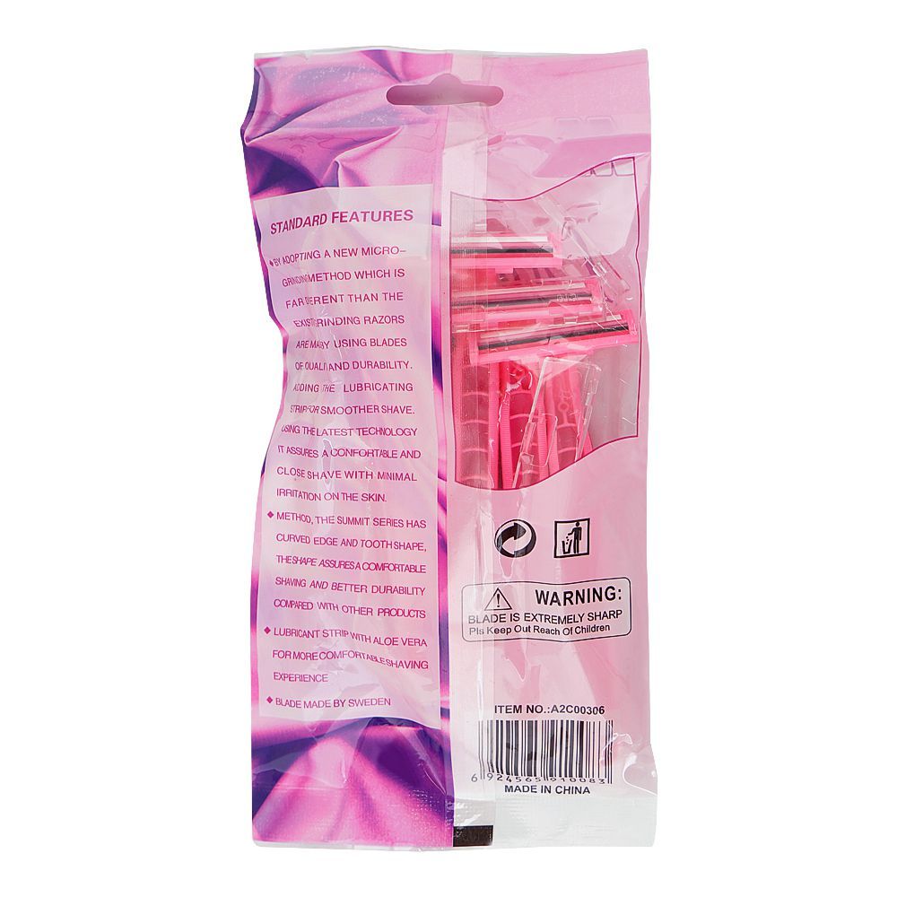 Supermax Lady Razor Max Lady Disposables 2 Blades Razor, For Women, 5-Pack