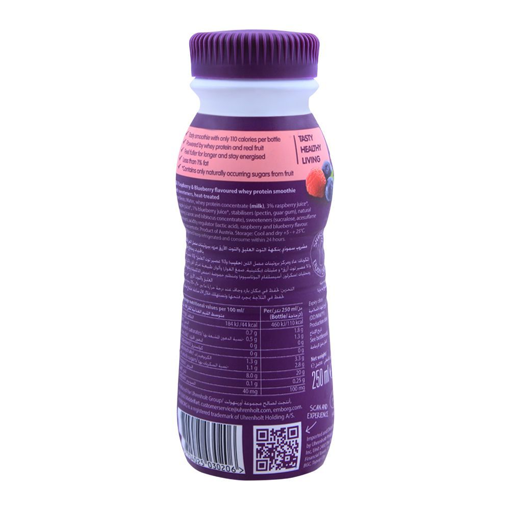 Purchase Emborg Protein Smoothie Raspberry & Blueberry 250ml Online at ...