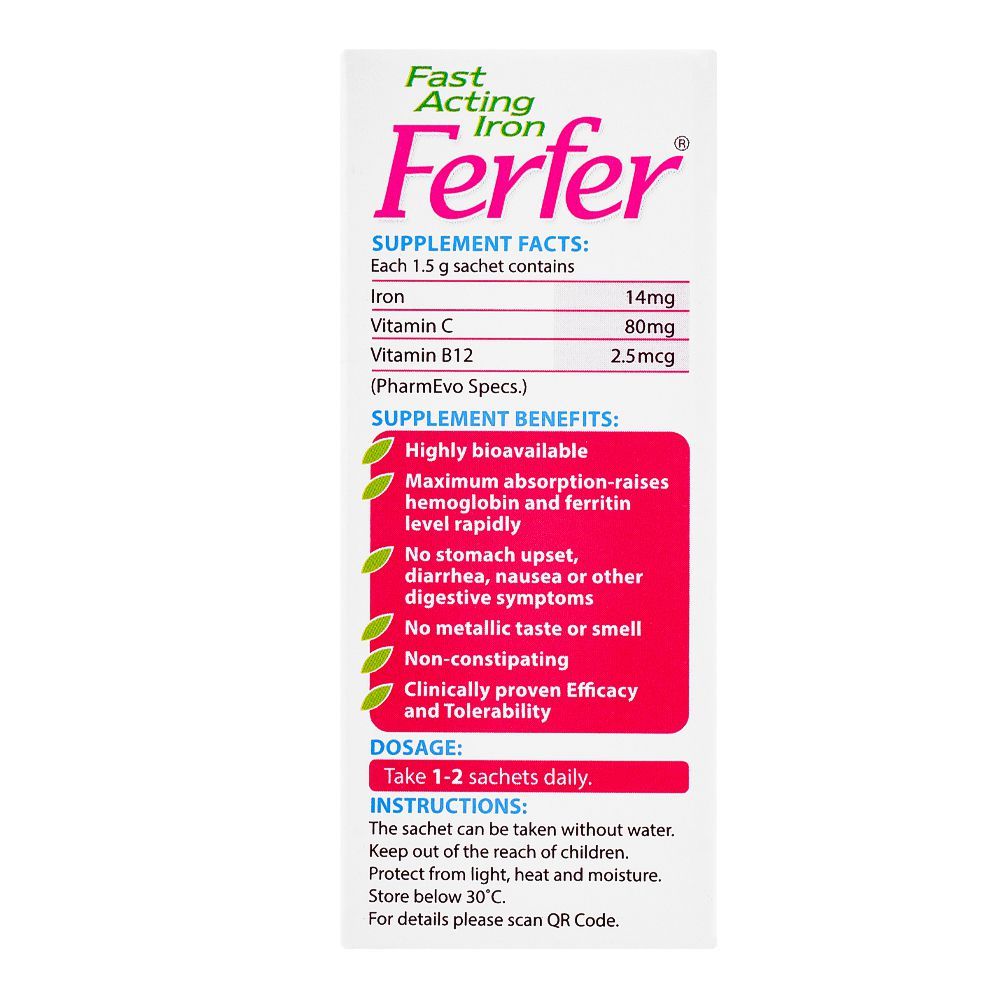 Buy PharmEvo Ferfer Sachet, 30-Pack Online at Special Price in Pakistan ...