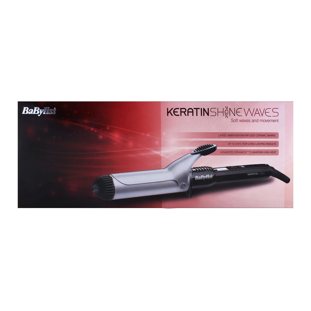 Keratin Shine 38mm Curling Tongs Babyliss 2289u Volume Waves Tong
