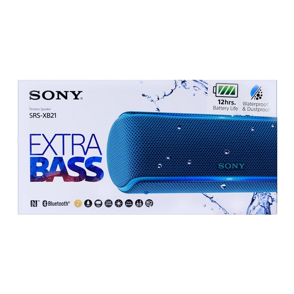Order Sony SRS-XB21 Extra Bass Portable Wireless Speakers