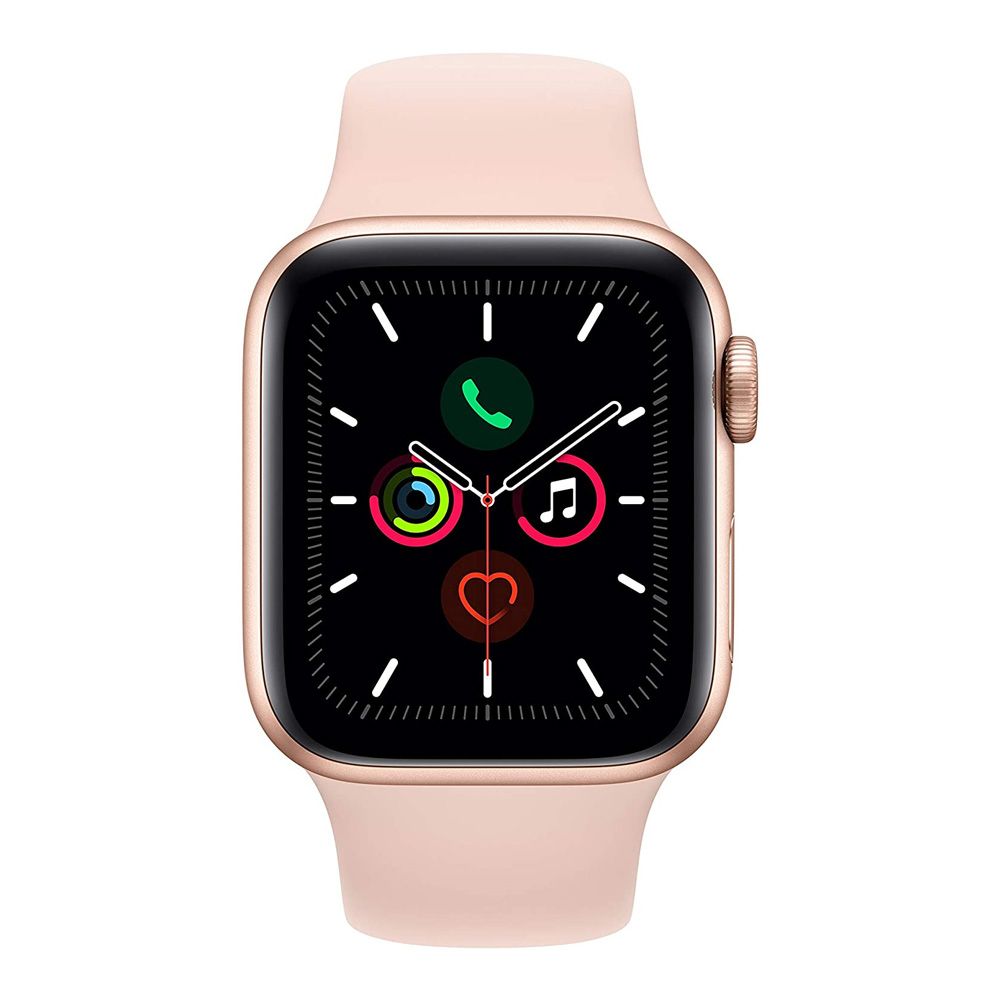 Buy Apple Watch Series 5, 44mm, GPS, Gold Aluminum Case with Pink
