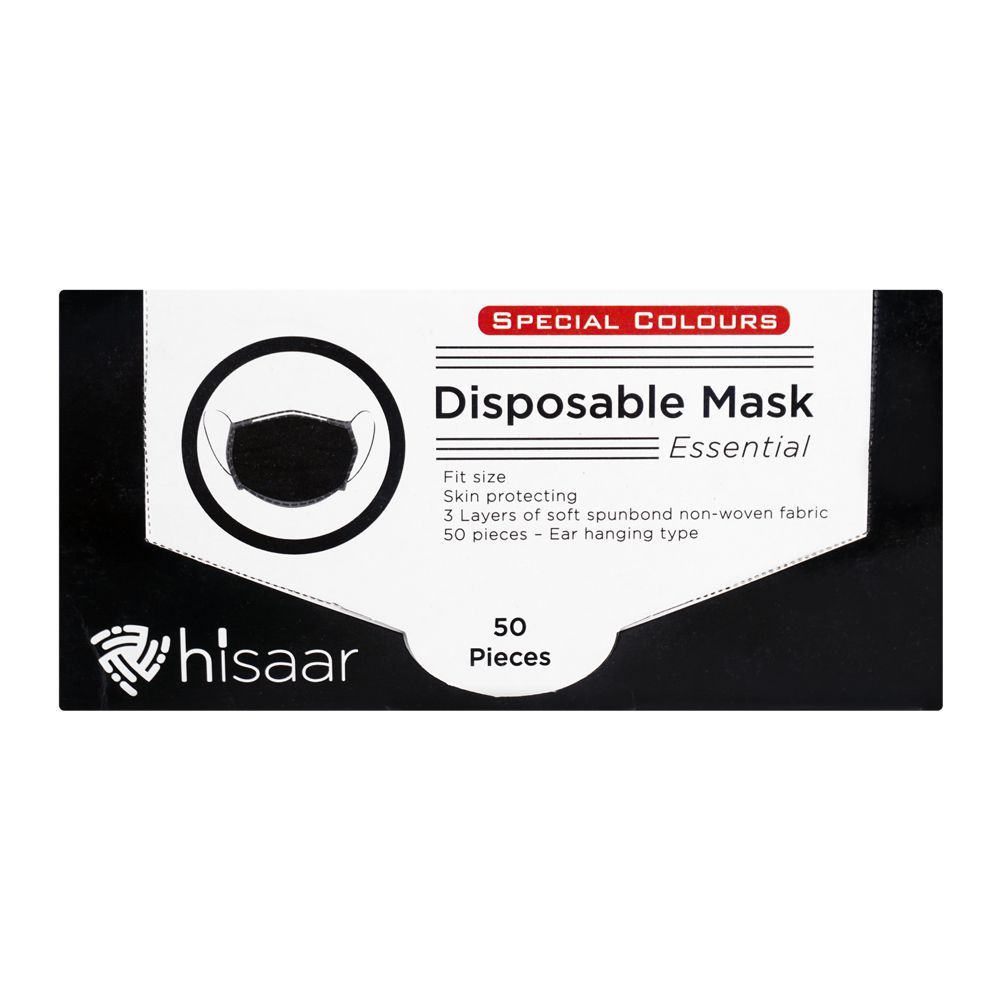 Hawar Mask Buy Hisaar Disposable Surgical Face Mask, 3-Ply, 50-Pack Online at Best ...