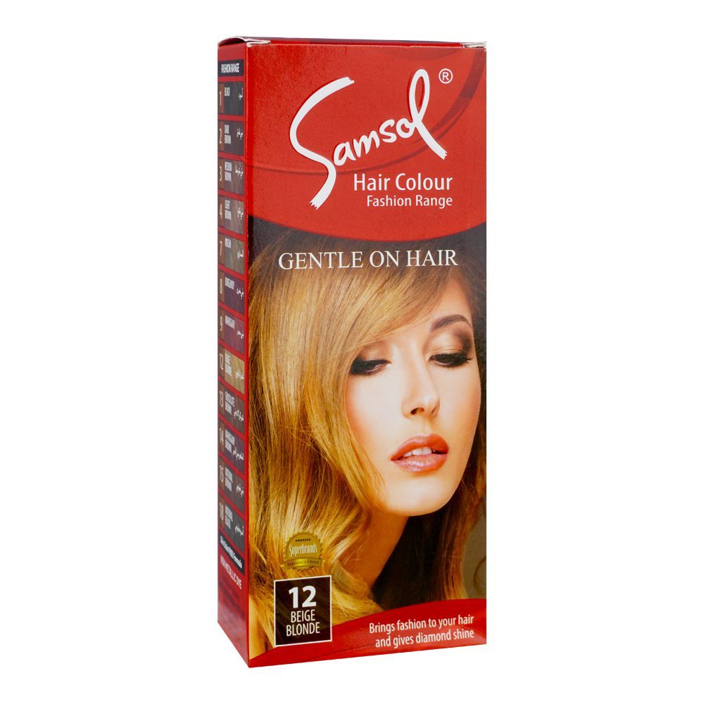 Samsul Color Buy Samsol Fashion Range Hair Colour, 12 Beige Blonde Online at Special ...