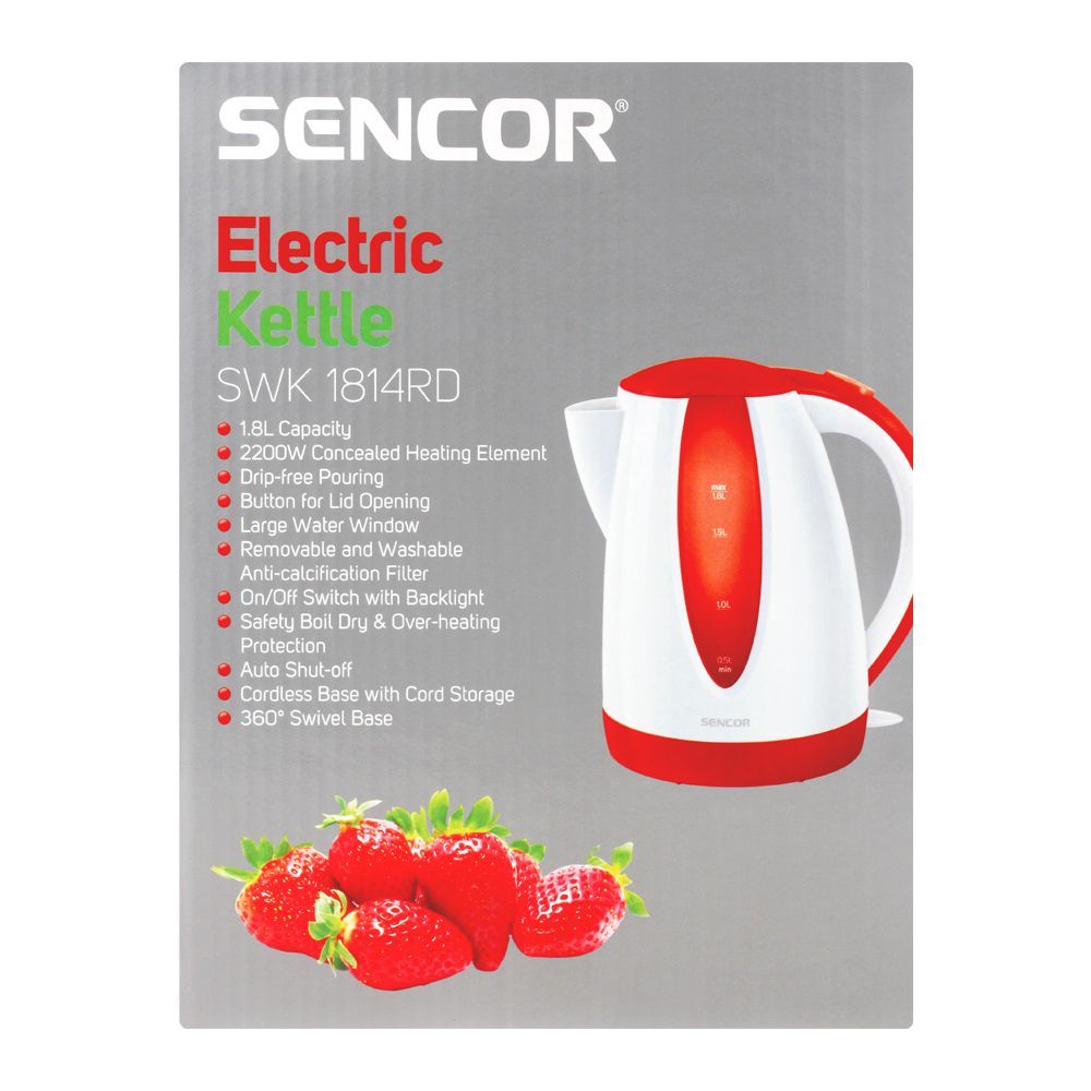 Order Sencor Electric Kettle, SWK-1814RD Online at Best Price in