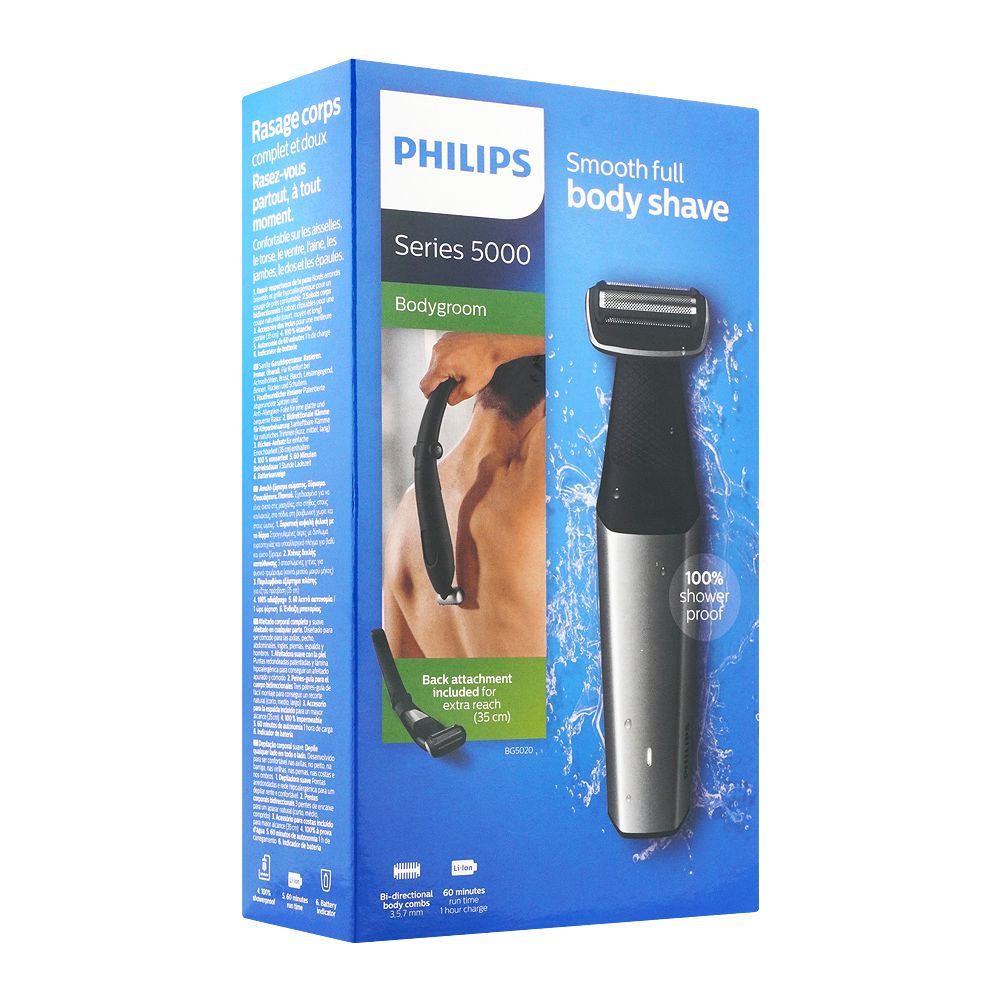 Buy Philips Series 5000 Bodygroom, Smooth full Body Shave, 100