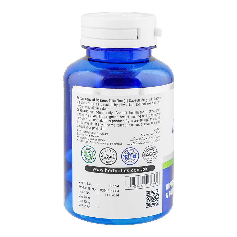Herbiotics L-Carnitine Dietary Supplement 400g, Bottle (30 Capsules)