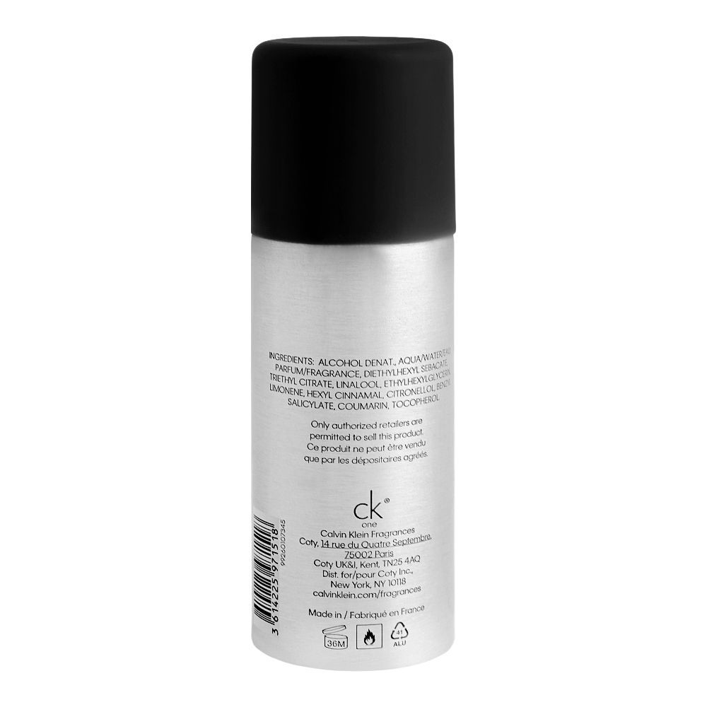 Calvin Klein Ck One Deodorant Spray, For Men Women, 150ml