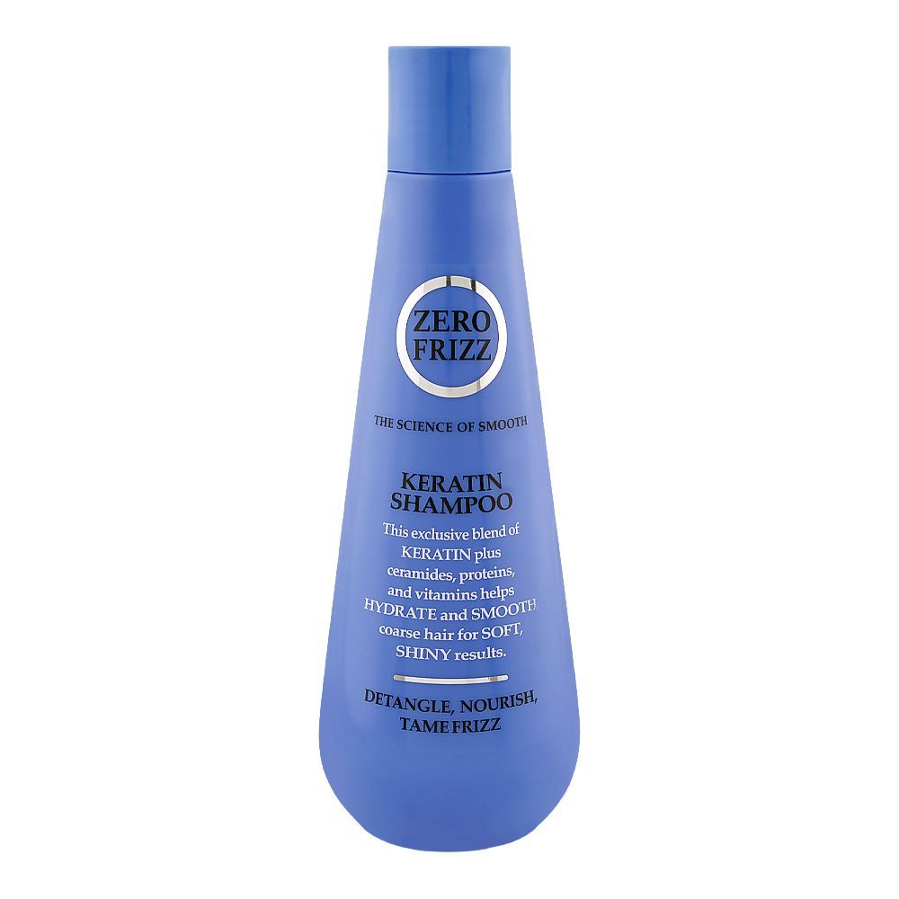 Zero Frizz Keratin Shampoo, For Soft & Shiny Hair, 355ml