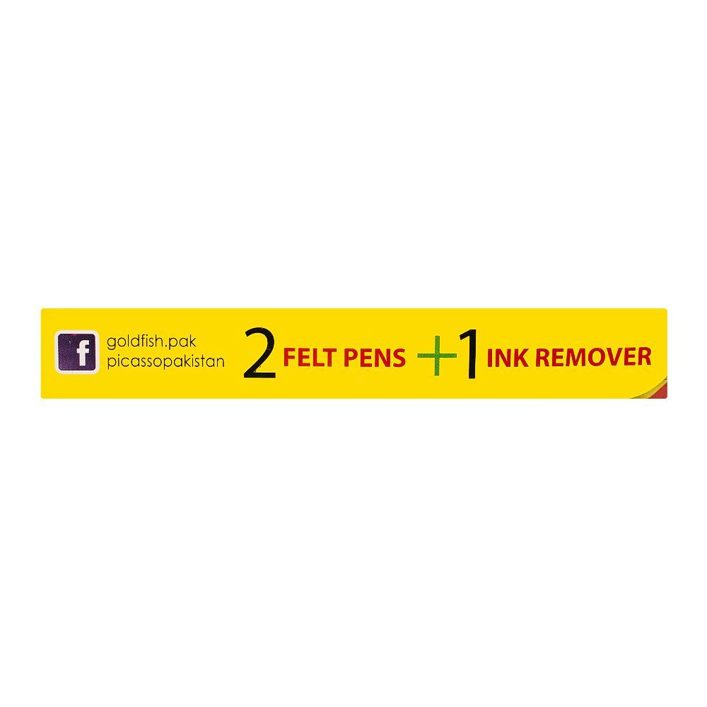 Goldfish Kids Felt Pen 2 Felt Pen + 1 Ink Remover, G-KFP01-BC