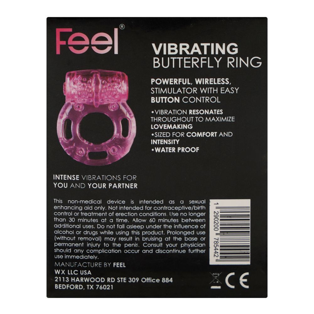 Feel Vibrating Butterfly Ring, Waterproof