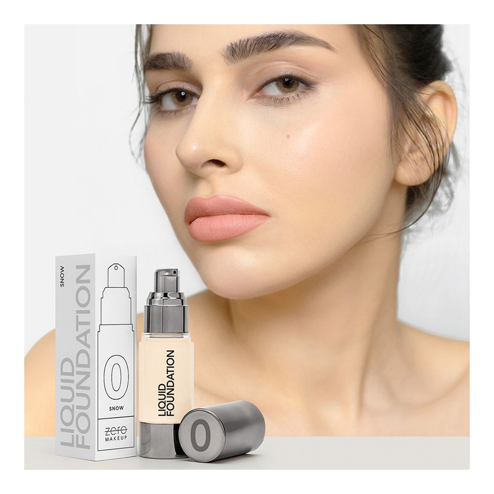 ZERO Makeup Liquid Foundation, Snow, 30ml