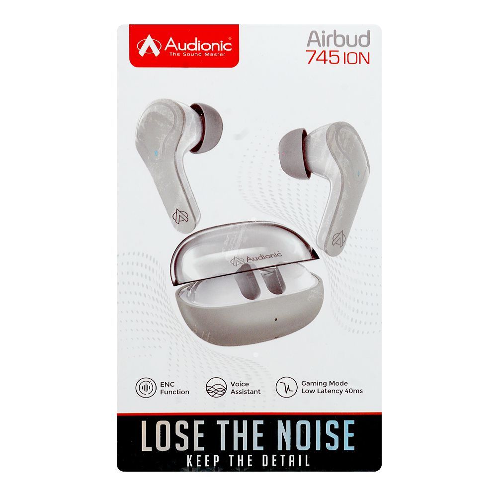 Audionic Dual Mic ENC Airbud-745 Ion, 40 Hours Play Time, 300mAh Case ...